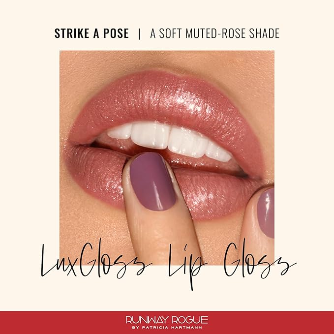 Runway Rogue Hydrating Shimmer Lip Gloss, Anti-Aging, 'Strike a Pose'