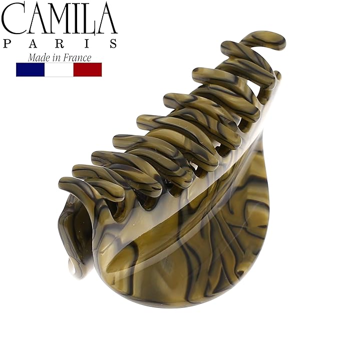 Camila Paris CP2959 French Hair Clip for Women, Small Handmade, Bronze, Strong Hold Grip Hair Clips for Women, No Slip Durable Styling Girls Hair Accessories, Made in France