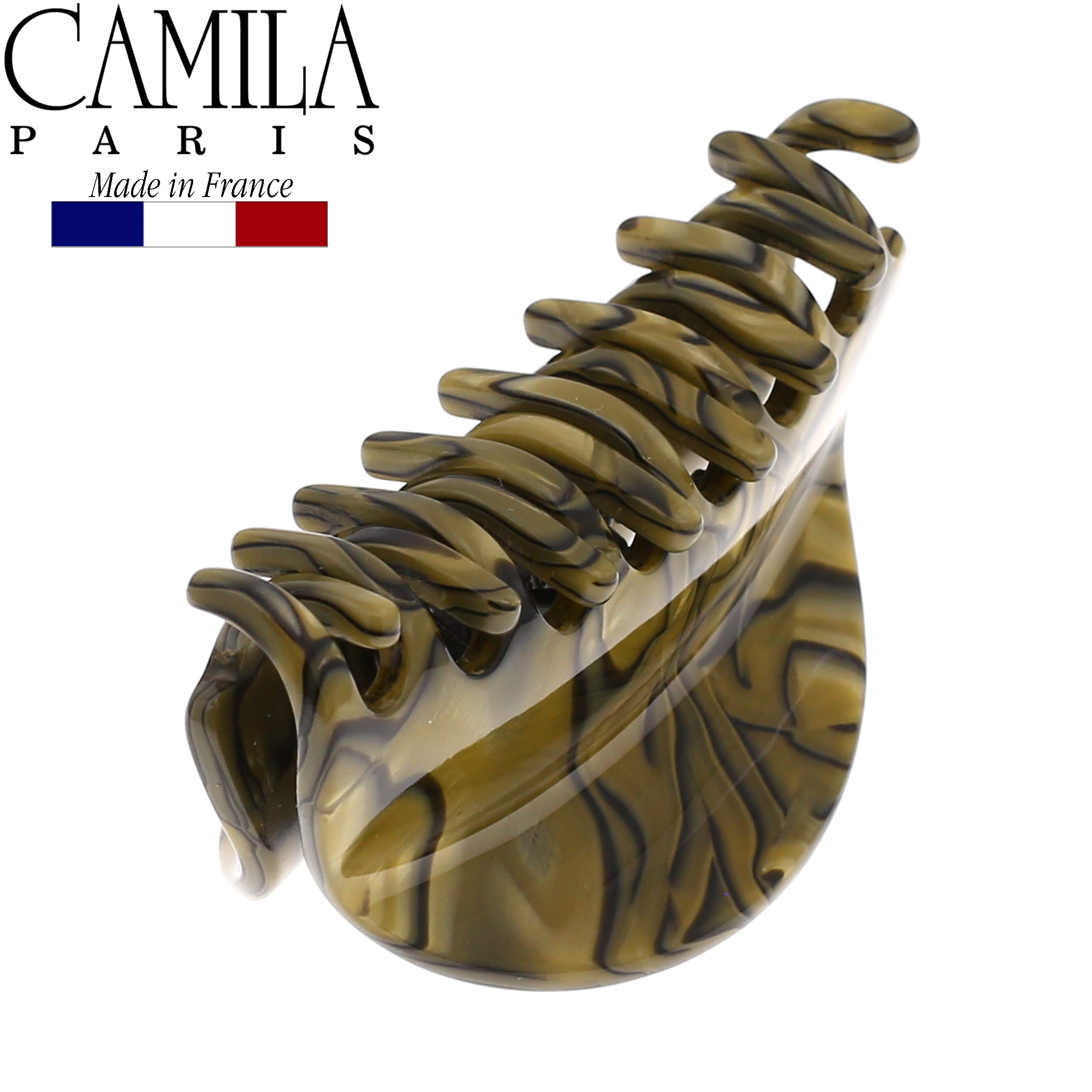 Camila Paris CP2959 French Hair Clip for Women, Small Handmade, Bronze, Strong Hold Grip Hair Clips for Women, No Slip Durable Styling Girls Hair Accessories, Made in France