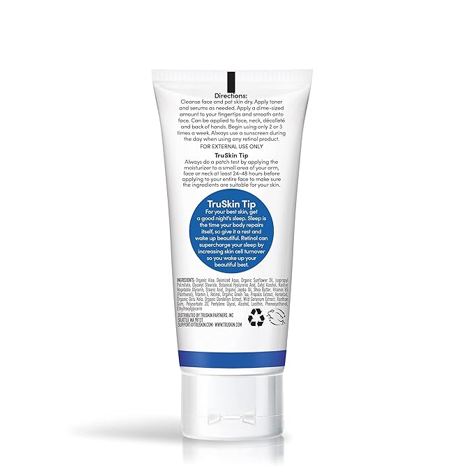 TruSkin Retinol Face Moisturizer with Hyaluronic Acid & Vitamin E, 2 fl oz