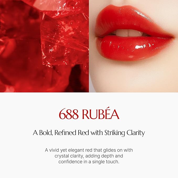 CHALLANS DE PARIS ROUGE de BIJOU Jewel Shine Lipstick – 274 ROSEA | Rosy Pink-Beige, Glossy Shine, Comfortable Hydration, Jewel Complex with Diamond • Ruby • Pearl Powders (688 RUBEA, 0.63 ounces)