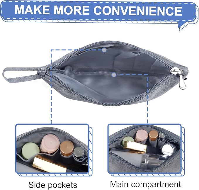 Gloppie Makeup Bag for Purse Small Cosmetic Bag for Women Sunscreen Bag