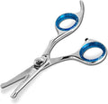 Laazar Straight Dog Grooming Scissors - Comfortable Around The Eyes Cat & Dog Scissors | Blunt Dog Trimming Scissors| Premium Stainless Steel | Grooming Scissors For Dogs - Small Dog Scissors