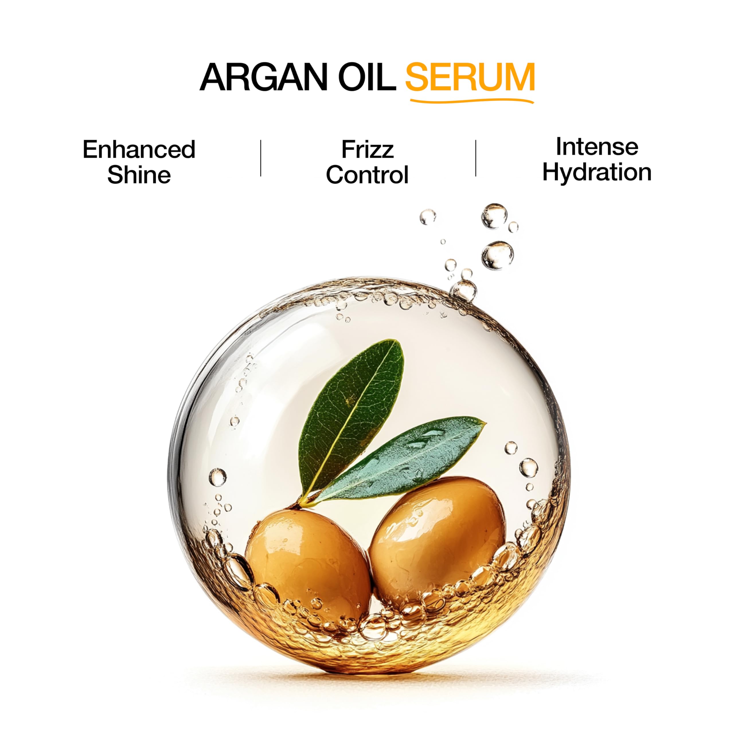 GK HAIR Oil- Argan Oil Hair Serum For Frizzy And Damaged Hair- Perfect For Keratin,Frizzy, Curly, Dry & Damaged ends-Adds Shine and Smooths,Paraben,Phthalate and Sulfate Free (3.4 oz)