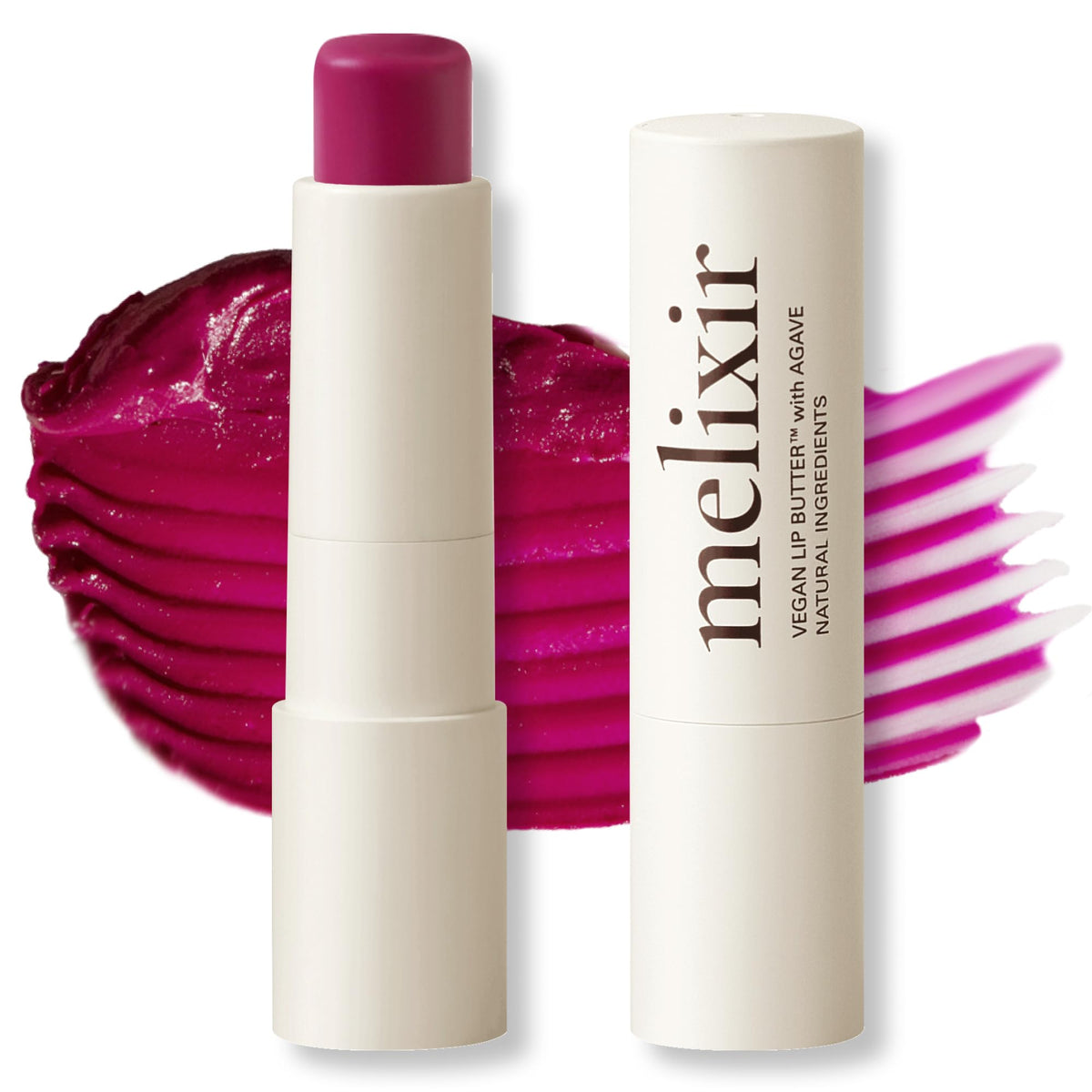 Melixir Vegan Lip Butter, Tinted Lip Balm for Dry Lips #12 Caramel