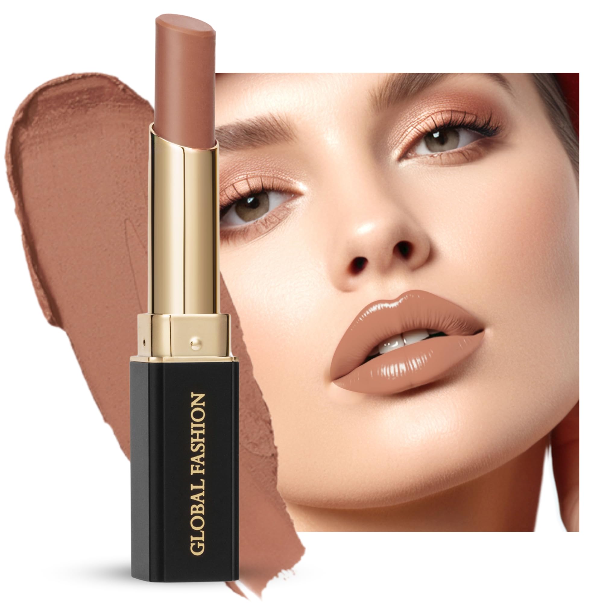 Global Fashion Silk Smooth Matte Lipstick – Long-Lasting, Luxurious Color, Rich Hydration, Lightweight Formula, Lightweight Matte Lip Color for Women, Available in Multiple Shades (105, 0.12 oz)