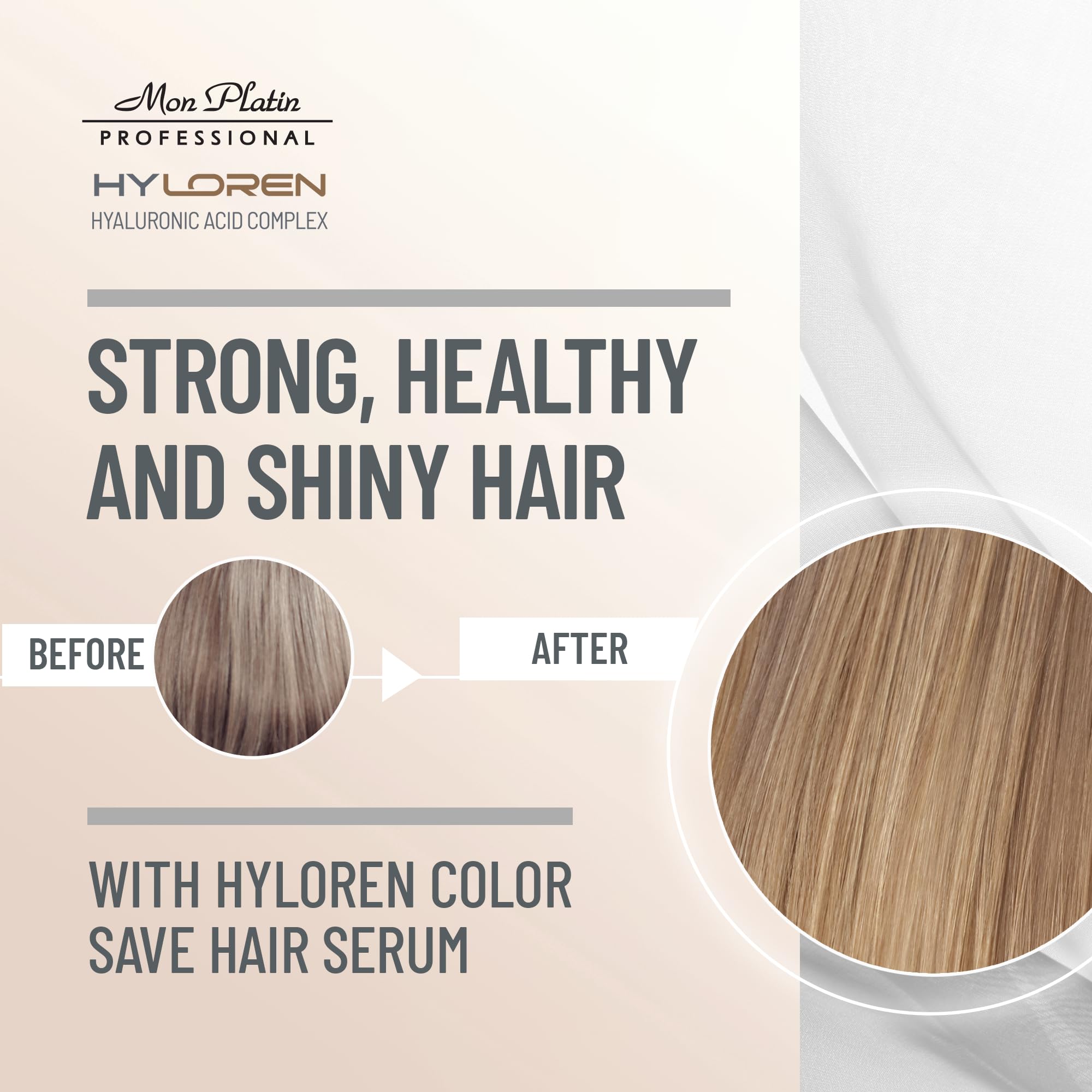 Color Save Serum with Hyaluronic Acid for Colored, Damaged, Repair Treatment, Prevents Fading, Anti Frizz for Soft, Shiny, Healthy Hair 50ml
