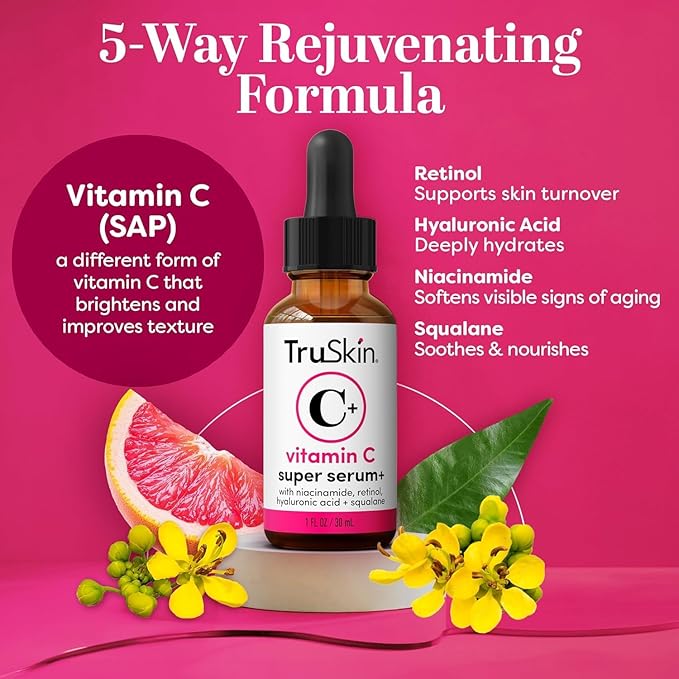 TruSkin Vitamin C Super Serum & Moisturizer Duo, 1 fl oz & 2 fl oz