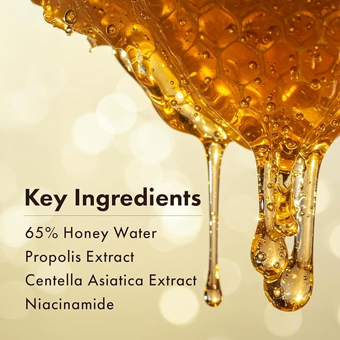 TOSOWOONG Honey Glow 65% Propolis Serum for Soothing & Uneven Tone, Barrier
