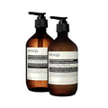 Aesop Reverence Hand Wash & Balm Set | Woody, Earthy Duo that Exfoliates & Hydrates Hands | 16.9 oz / 500mL (Set of 2)