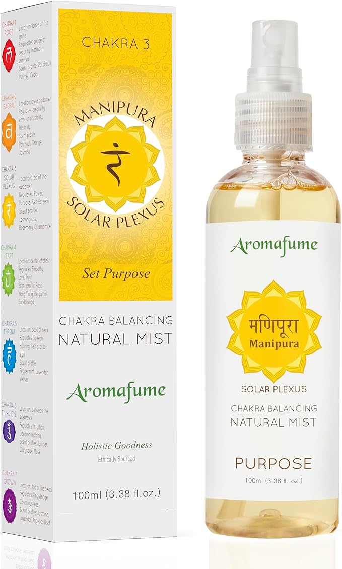 Lemongrass & Rose Chakra Air Freshener Spray 100ml by Aromafume