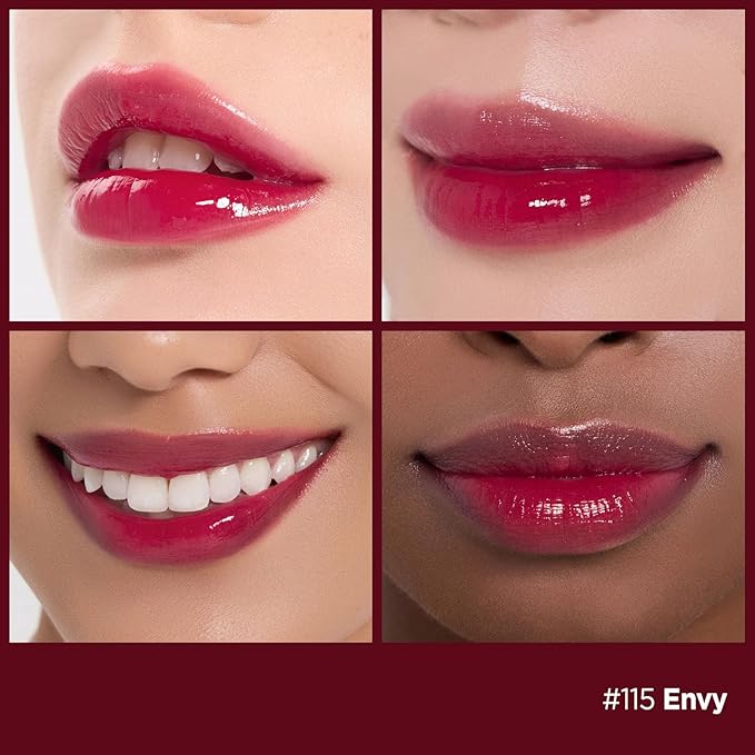 Laka Fruity Glam Tint | Glowing Korean Lip Tint with Hydrating Lightweight Texture | Buildable Color, Non-Sticky High Shine Gloss | K-Beauty Korean Makeup | #115 Envy, 0.15oz