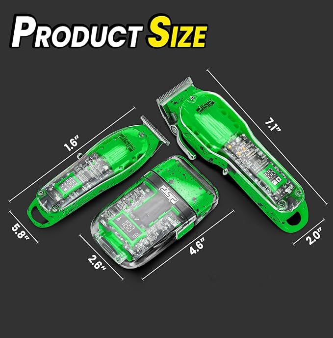 DSP 3-in-1 Hair Clipper Trimmer Shaver Kit for Men, Travel Case Cordless