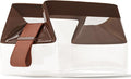 Cadence Parcel - Clear Travel Kit with Zipperless Magnetic Closure - Chestnut, Medium - Durable, Leak-Resistant and TSA Approved Toiletry Bag - Modular Organization - Recycled TPU (1 Qt)
