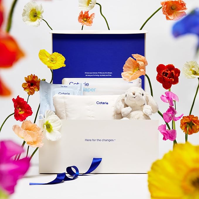 Coterie The Newborn Gift Set, Diapers & Wipes Baby Registry Kit