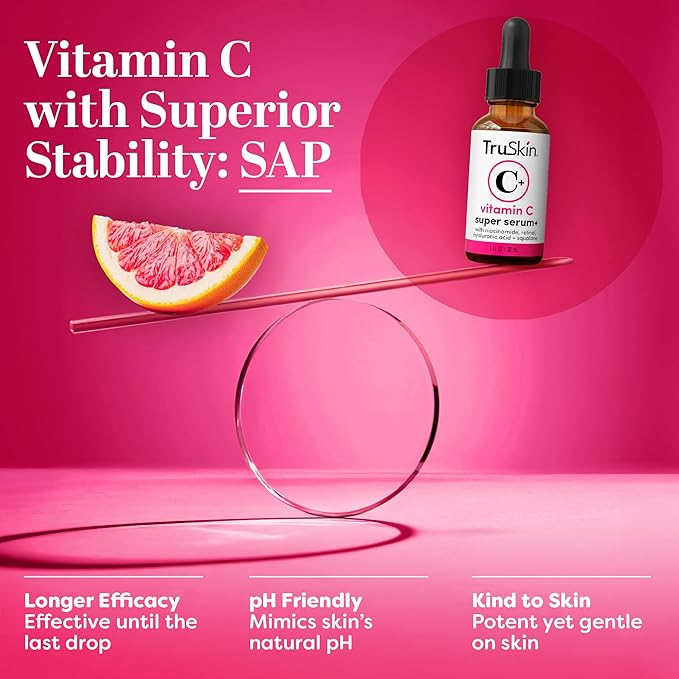 TruSkin Vitamin C Super Serum for Face, 5 Skin Benefits, 1 fl oz