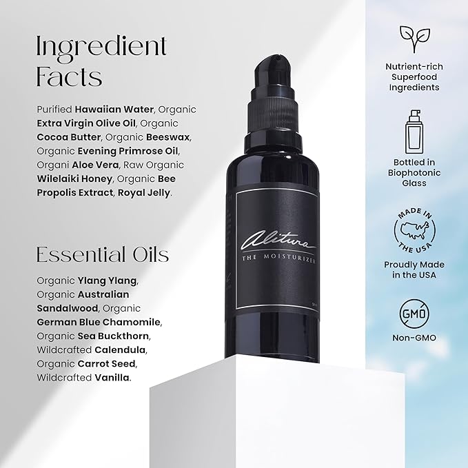 Alitura Face Moisturizer, Daily Hydrating Cream With Aloe Vera, 100 ml