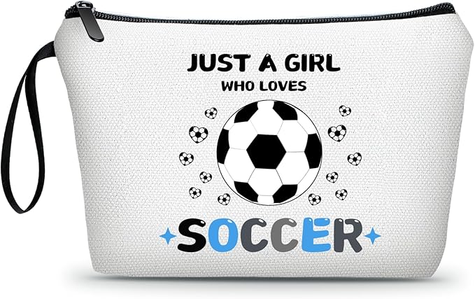 ARIOSEY Soccer Gifts for Girls, Multifunctional Cosmetic Makeup Bag