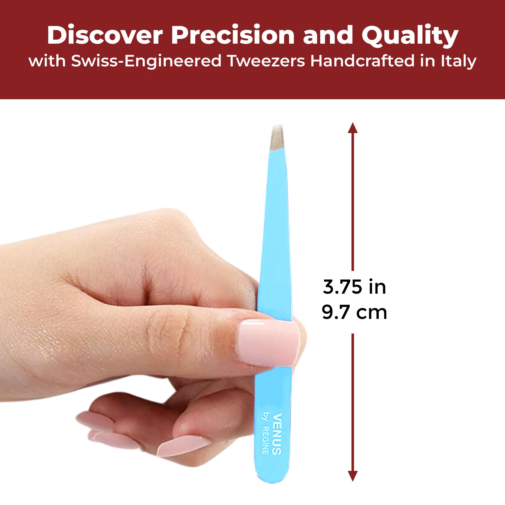 Venus by Regine Slant Tweezers, Blue
