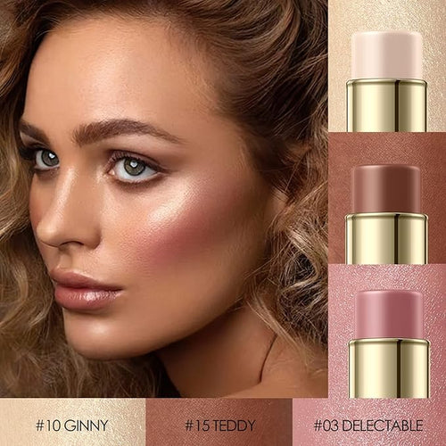 3 Pcs NEUTRAL Contour Stick Set,Professional Makeup Kit for All Skin