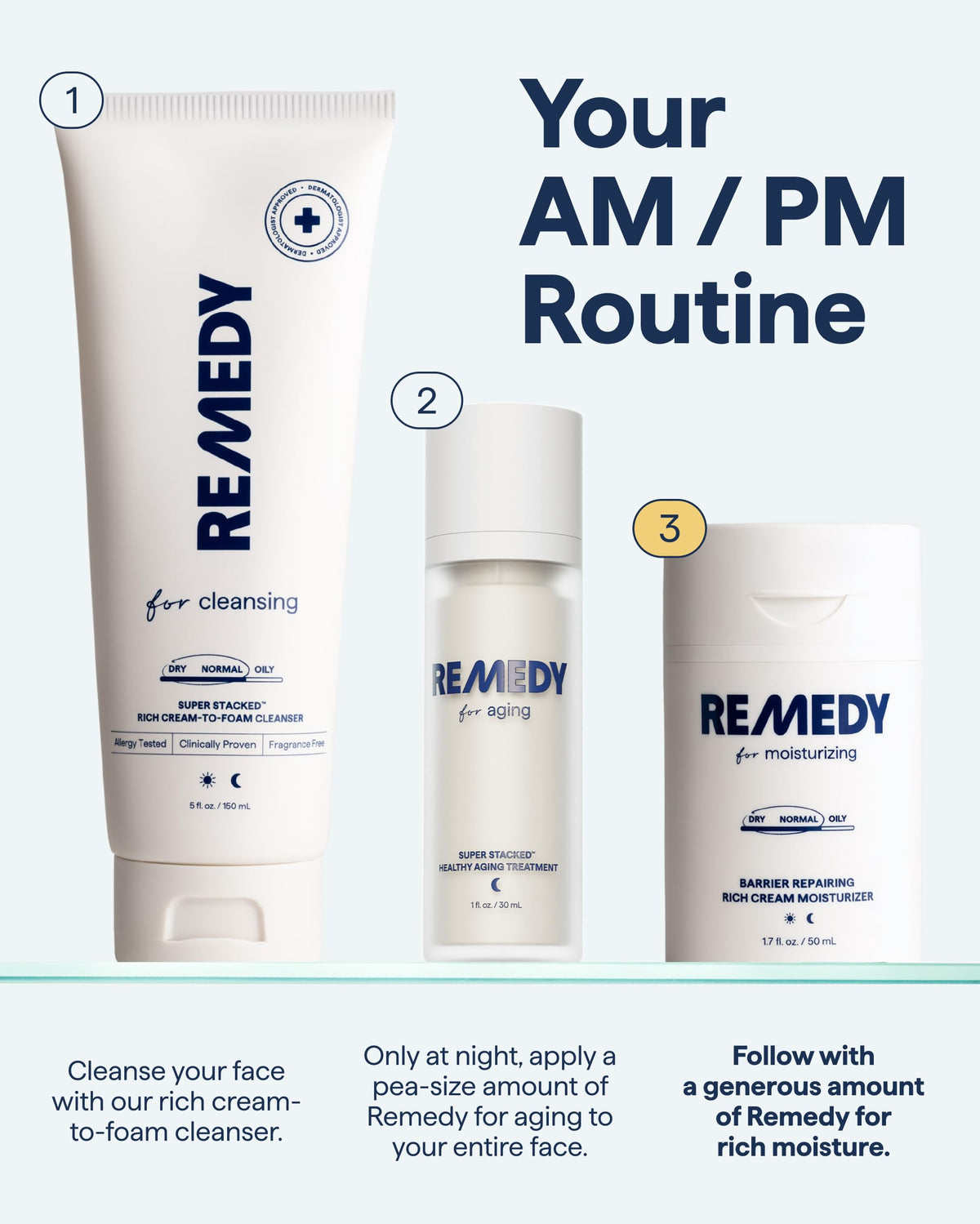 REMEDY Rich Barrier Repairing Cream Face Moisturizer for Dry Sensitive Skin