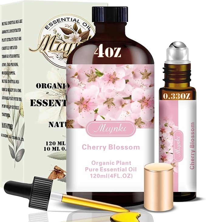 MLYNKL Cherry Blossom Essential Oil,Cherry Blossom Oil for Massage,4 fl oz