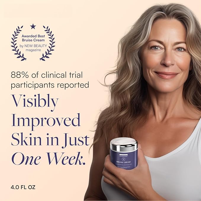 SKINTENSIVE Arnica Bruise Cream for Thin Skin – Vitamin K Cream for Bruises & Skin Discoloration, Moisturizing Arnica Cream for Seniors, Non-Greasy Formula, 4 Oz