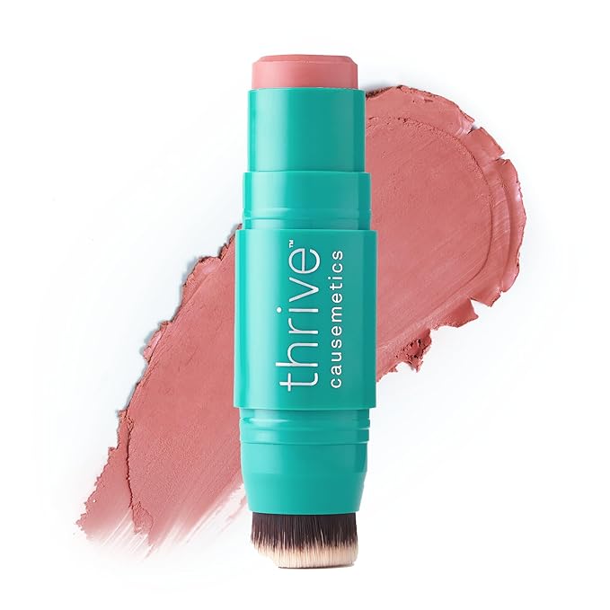 Thrive Causemetics Cream Blush Triple Threat Color Stick, Dusty Rose Matte