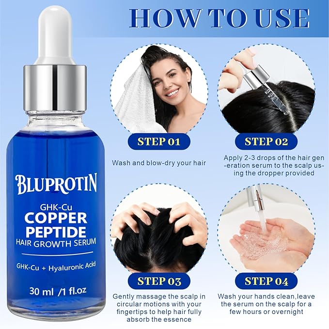 GHK-Cu Copper Peptide Hair Serum