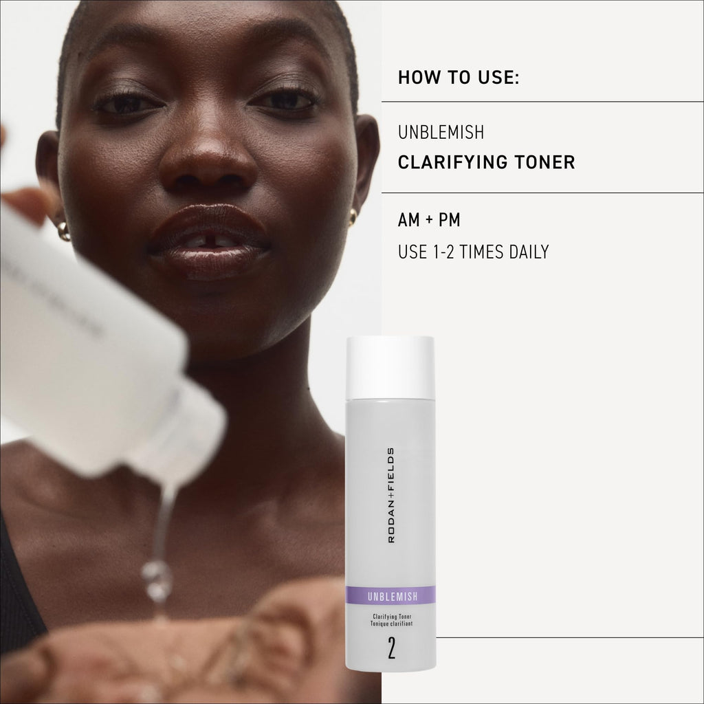 Rodan + Fields Unblemish Clarifying Toner 4.2 fl oz | Exfoliating Facial Toner for Oily & Combination Skin | Glycolic Acid & Hydrating Toner for Balanced, Smooth Skin