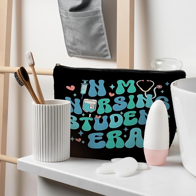 RYYCDOI Nursing Student Gifts, in My Nursing Student Era Makeup Bag, Nursing Students Cosmetic Bags
