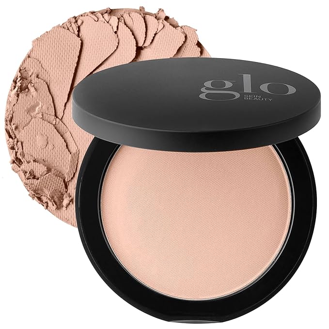 Glo Skin Beauty Pressed Base Powder Foundation, Beige Dark – Buildable Sheer to Full Coverage, Long Wear Face Powder Compact, Pressed Powder Makeup for Smooth, Semi-Matte Finish