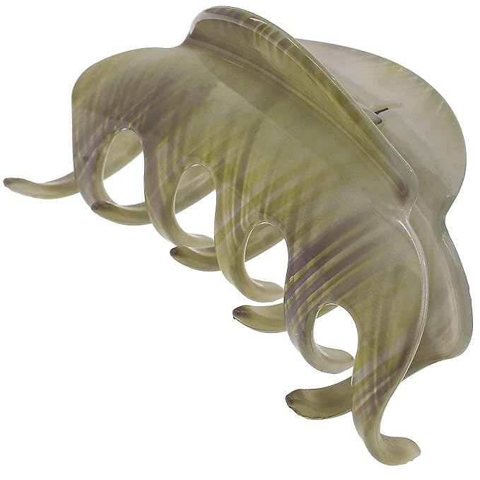 Camila Paris CP3217 French Hair Clips for Women, 3.5" Large Claw Clip Strong Hold All Day, Girl Large Claw Clips for Thick Hair, No Damage No Slip Flat Clip for Women. Made in France