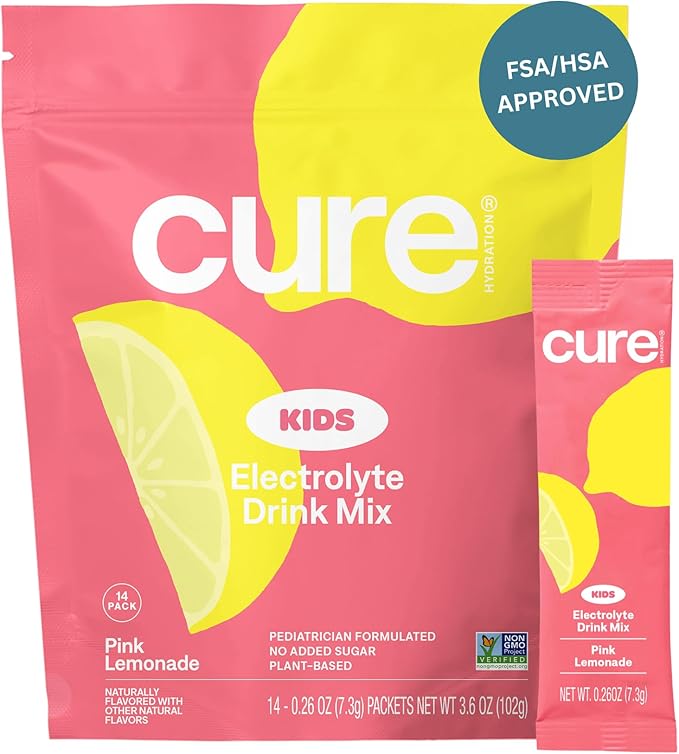 Cure Hydration - Electrolyte Drink Powder Lemonade 14 Packets