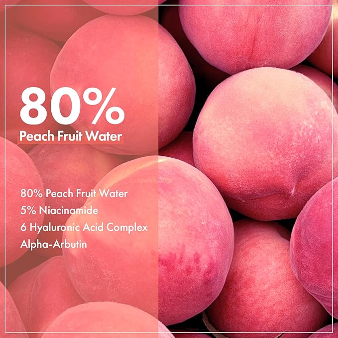 TOSOWOONG Peach 80 Niacin Serum for Dark Spots & Pores, Glass Skin, Glow
