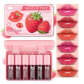 QIUFSSE Lip Tint Stain,6 Colors Mini Lip Stain Long Lasting Waterproof