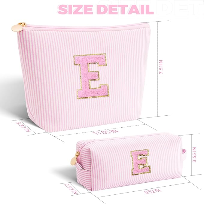 Btffitting Gifts for Teen Girls Women - Birthday Gifts for 10 11 12 13 14 15 16 17 18 Years Old Girl,Makeup Bag Cosmetic Bag,Teacher Gift Trendy Stuff Toiletry Bag - Pink,E