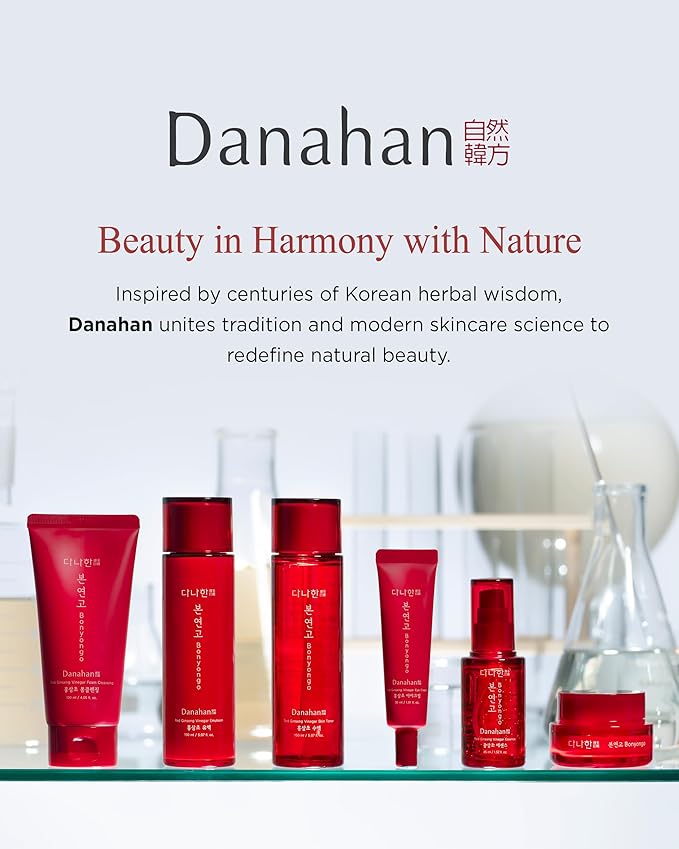 DANAHAN Bonyongo Red Ginseng Vinegar Toner, Niacinamide, Dry Skin, 5 fl oz