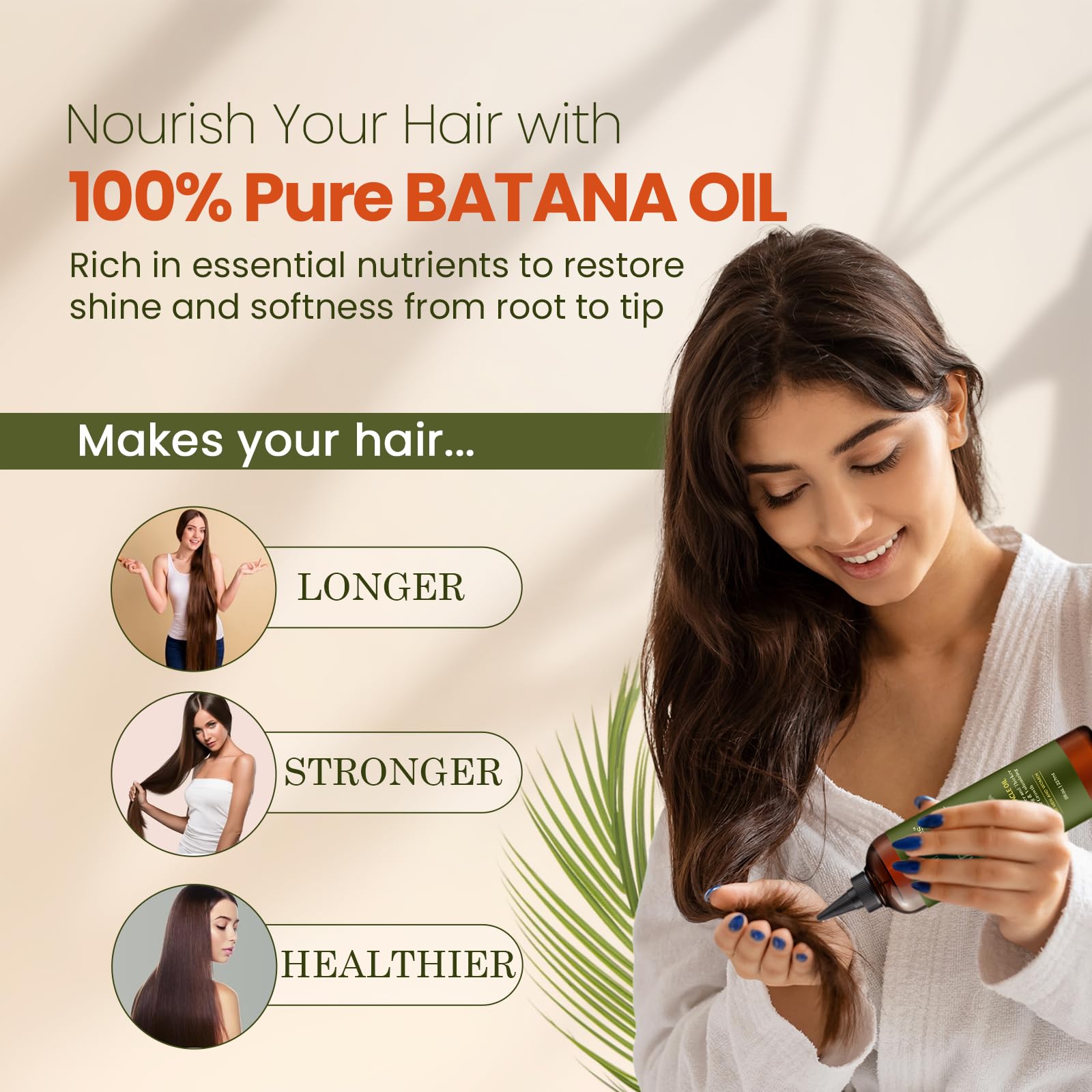 Batana Oil for Hair Growth 8 Fl Oz - Cold Pressed
