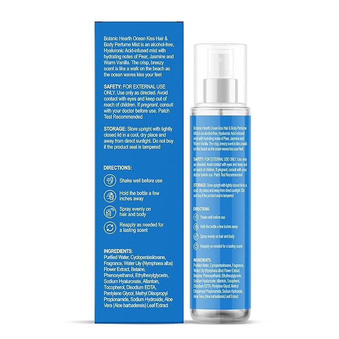 Botanic Hearth Ocean Kiss Hair Perfume & Body Mist- 3.4 Fl oz