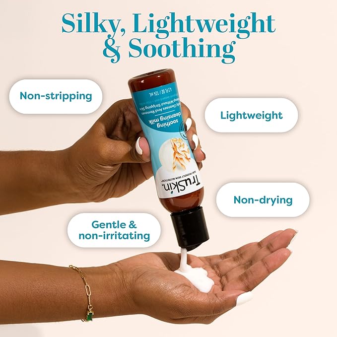 TruSkin Soothing Cleansing Milk with Rice & Oat Milk, 5 fl oz