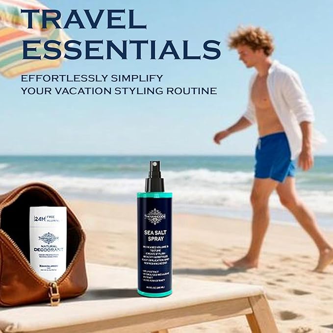 THEMANCODE Sea Salt Spray for Men, Texturizing Hair spray, 8.8 Oz