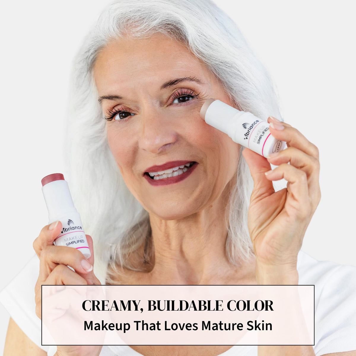 Vibriance Makeup Simplified Bundle, Cream Blush and Highlighter Stick