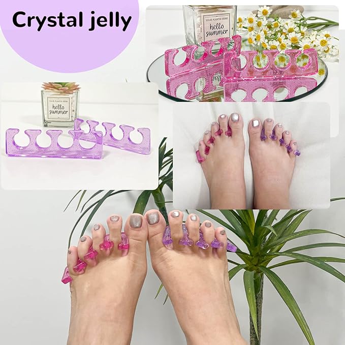 Thin Toe Separators for Women,Soft Pedicure Spacers for Toenail Polish