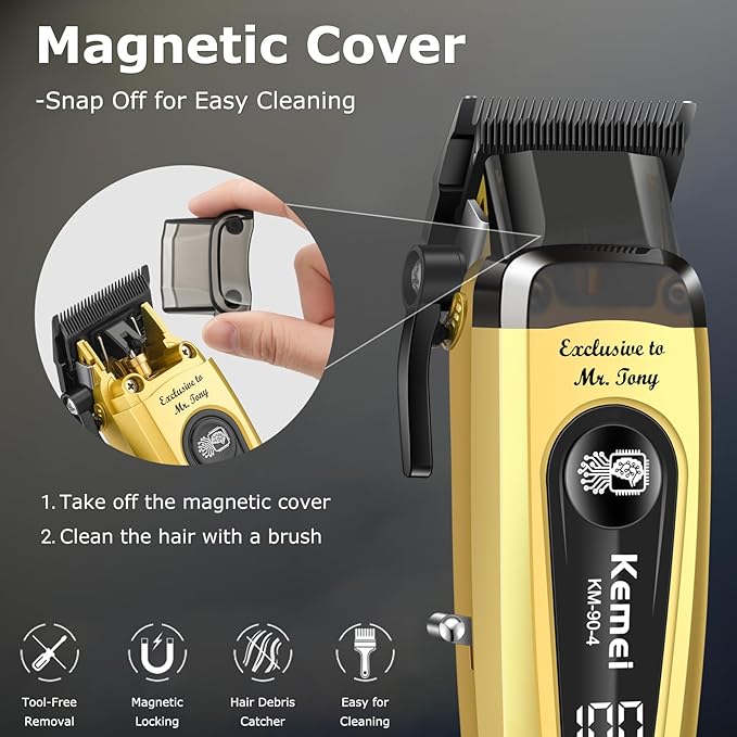 KEMEI 90-4 Professional Hair Clippers for Men 11500 RPM Barber Clippers