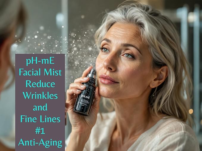 pH-mE Hydrating Cleaning Face Mist, Copper Rose, Pure, Natural, Organic Ingredients Helps your Skin Reduce Wrinkles, Fine Lines, Inflammation, Acne, for Clear Beautiful Skin (2oz)