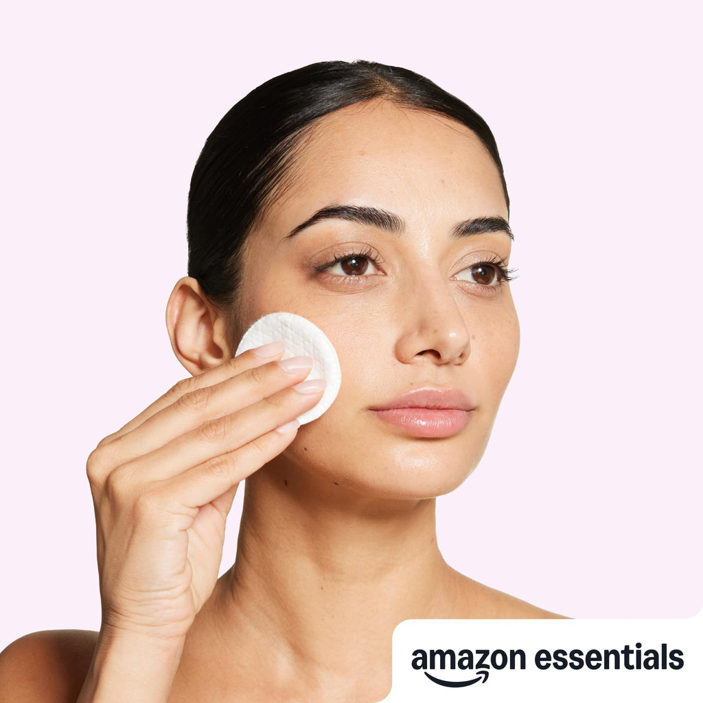 Amazon Essentials Exfoliating Cotton Round, 600 Count (6 Packs of 100) (Previously Amazon Basics)