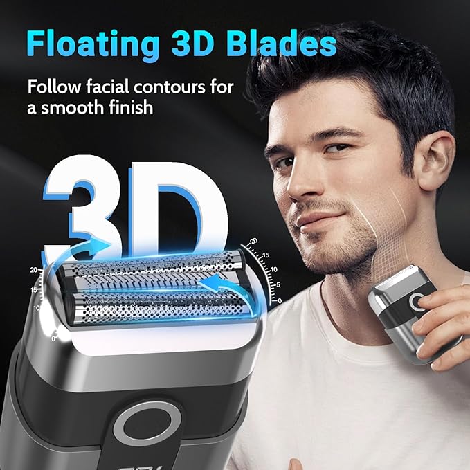 LYRSLF Foil Shavers for Men, Mini Electric Razor for Face