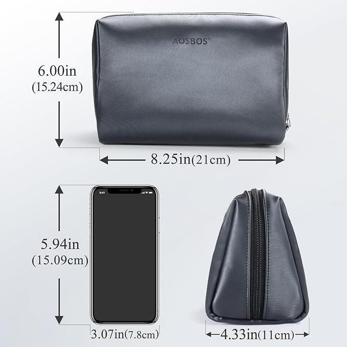 Aosbos Small Makeup Pouch, Travel Cosmetic Bags for Women,Travel Pouch
