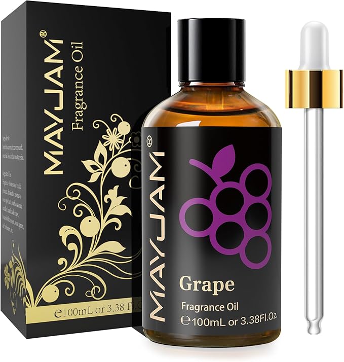 MAYJAM Grape Fragrance Oil for Diffusers for Home, 3.38FL.OZ